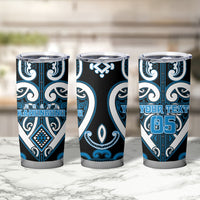Custom Aotearoa Ngati Kahungunu Tumbler Cup Maori Tribal Pattern