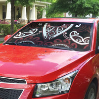 Aotearoa Te Arawa Auto Sun Shade Maori Tribal Pattern