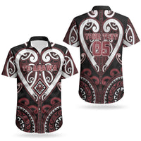 Custom Aotearoa Te Arawa Couples Matching Tank Maxi Dress and Hawaiian Shirt Maori Tribal Pattern