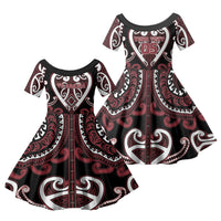 Custom Aotearoa Te Arawa Family Matching Long Sleeve Bodycon Dress and Hawaiian Shirt Maori Tribal Pattern