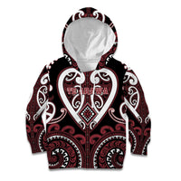 Custom Aotearoa Te Arawa Kid Hoodie Maori Tribal Pattern