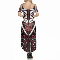 Custom Aotearoa Te Arawa Summer Maxi Dress Maori Tribal Pattern
