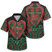 Custom Aotearoa Ngai Tuhoe Family Matching Off Shoulder Short Dress and Hawaiian Shirt Maori Tribal Pattern