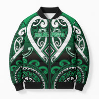 Custom Aotearoa Ngati Maniapoto Bomber Puffer Jacket Maori Tribal Pattern