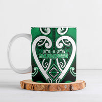 Custom Aotearoa Ngati Maniapoto Ceramic Mug Maori Tribal Pattern