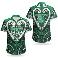Custom Aotearoa Ngati Maniapoto Couples Matching Puletasi and Hawaiian Shirt Maori Tribal Pattern