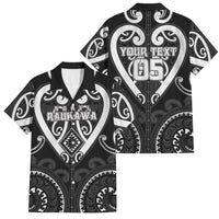 Custom Aotearoa Ngati Raukawa Family Matching Off The Shoulder Long Sleeve Dress and Hawaiian Shirt Maori Tribal Pattern