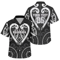 Custom Aotearoa Ngati Raukawa Family Matching Puletasi and Hawaiian Shirt Maori Tribal Pattern
