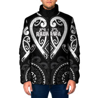 Custom Aotearoa Ngati Raukawa Padded Jacket Maori Tribal Pattern