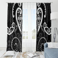 Aotearoa Ngati Raukawa Window Curtain Maori Tribal Pattern