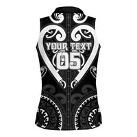 Custom Aotearoa Ngati Raukawa Women Sleeveless Polo Shirt Maori Tribal Pattern