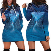 Polynesia Manta Ray Hoodie Dress Let's The Sea Set You Free - Polynesian Pride