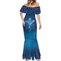 Polynesia Manta Ray Mermaid Dress Let's The Sea Set You Free - Polynesian Pride