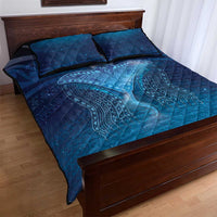 Polynesia Manta Ray Quilt Bed Set Let's The Sea Set You Free - Polynesian Pride