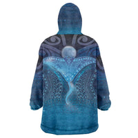 Polynesia Manta Ray Wearable Blanket Hoodie Let's The Sea Set You Free - Polynesian Pride