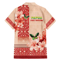 Papua New Guinea Oro Province Family Matching Tank Maxi Dress and Hawaiian Shirt Oro Birdwing Butterfly