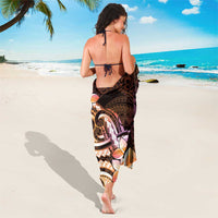 Polynesian Art Tattoo Sarong Plumeria Flowers Peach Gradient LT05 - Polynesian Pride
