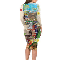 Samoa Culture Long Sleeve Bodycon Dress Embracing The Spirit