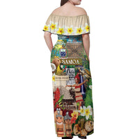 Samoa Culture Off Shoulder Maxi Dress Embracing The Spirit LT05 - Polynesian Pride