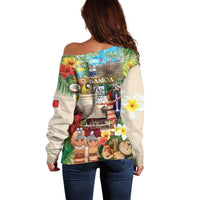 Samoa Culture Off Shoulder Sweater Embracing The Spirit LT05 - Polynesian Pride