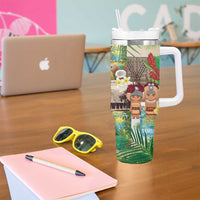 Samoa Culture Tumbler With Handle Embracing The Spirit LT05 - Polynesian Pride