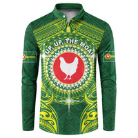 Personalized American Samoa Manua Cession Day Button Sweatshirt Up Up The Moa