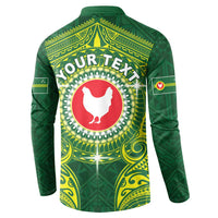 Personalized American Samoa Manua Cession Day Button Sweatshirt Up Up The Moa