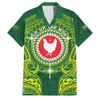 Personalized American Samoa Manua Cession Day Family Matching Off The Shoulder Long Sleeve Dress and Hawaiian Shirt Up Up The Moa