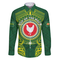 Personalized American Samoa Manua Cession Day Family Matching Puletasi and Hawaiian Shirt Up Up The Moa