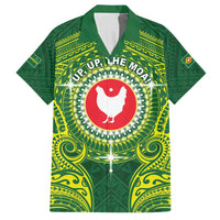 Personalized American Samoa Manua Cession Day Family Matching Short Sleeve Bodycon Dress and Hawaiian Shirt Up Up The Moa