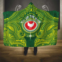 American Samoa Manua Cession Day Hooded Blanket Up Up The Moa