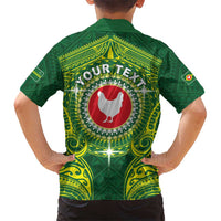 Personalized American Samoa Manua Cession Day Kid Hawaiian Shirt Up Up The Moa LT05 - Polynesian Pride