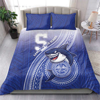 Samoana High School Bedding Set Polynesian Tribal Shark