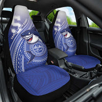 Samoana High School Car Seat Cover Polynesian Tribal Shark