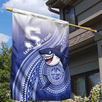 Samoana High School Garden Flag Polynesian Tribal Shark