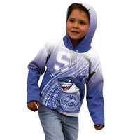 Personalized Samoana High School Kid Hoodie Polynesian Tribal Shark