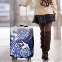 Samoana High School Luggage Cover Polynesian Tribal Shark