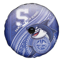 Samoana High School Spare Tire Cover Polynesian Tribal Shark