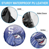 Samoana High School Spare Tire Cover Polynesian Tribal Shark