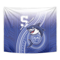 Samoana High School Tapestry Polynesian Tribal Shark