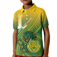 Personalized Leone High School Kid Polo Shirt Leone Lion LT05 Kid Green - Polynesian Pride
