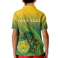 Personalized Leone High School Kid Polo Shirt Leone Lion LT05 - Polynesian Pride