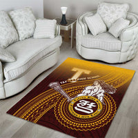 Tafuna High School Area Rug Polynesian Warrior