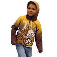 Personalized Tafuna High School Kid Hoodie Polynesian Warrior