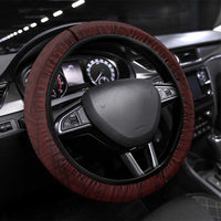 Tafuna High School Steering Wheel Cover Polynesian Warrior LT05 Universal Fit Maroon - Polynesian Pride
