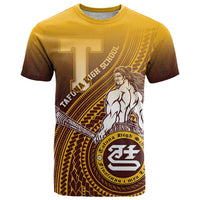Personalized Tafuna High School T Shirt Polynesian Warrior LT05 Maroon - Polynesian Pride
