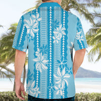 Hawaii Kakau Tribal Hawaiian Shirt With Blue Tiare
