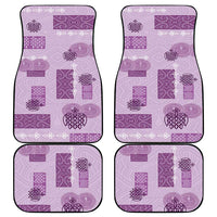 Vintage Lapita Car Mats Iconic Double Face Pattern Violet
