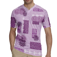 Vintage Lapita Rugby Jersey Iconic Double Face Pattern Violet