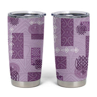 Vintage Lapita Tumbler Cup Iconic Double Face Pattern Violet LT05 Violet - Polynesian Pride